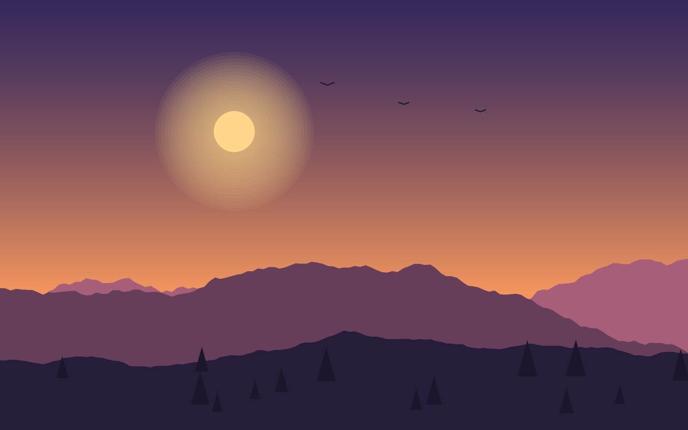 Landschapsillustratie