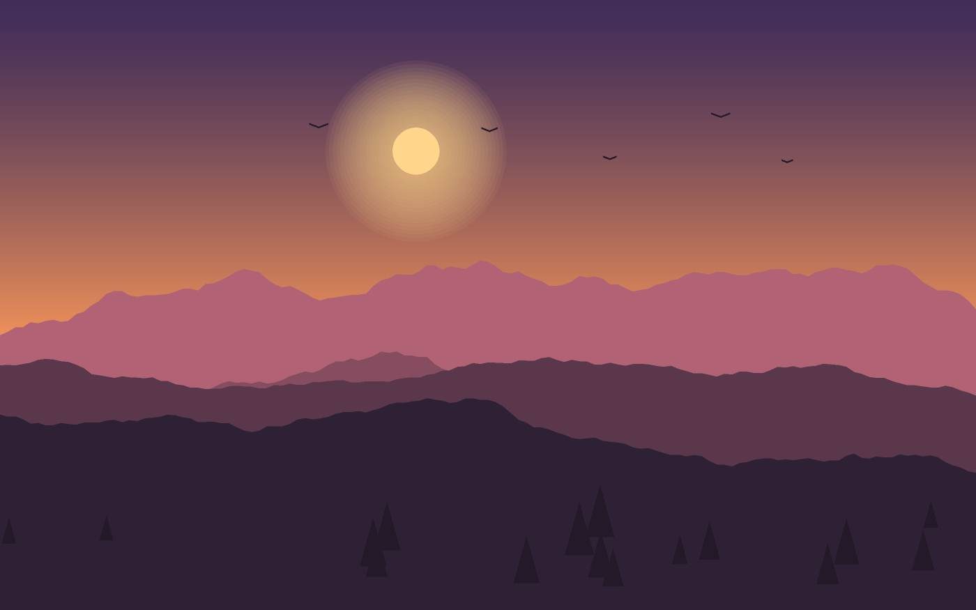 Landschaftsillustration