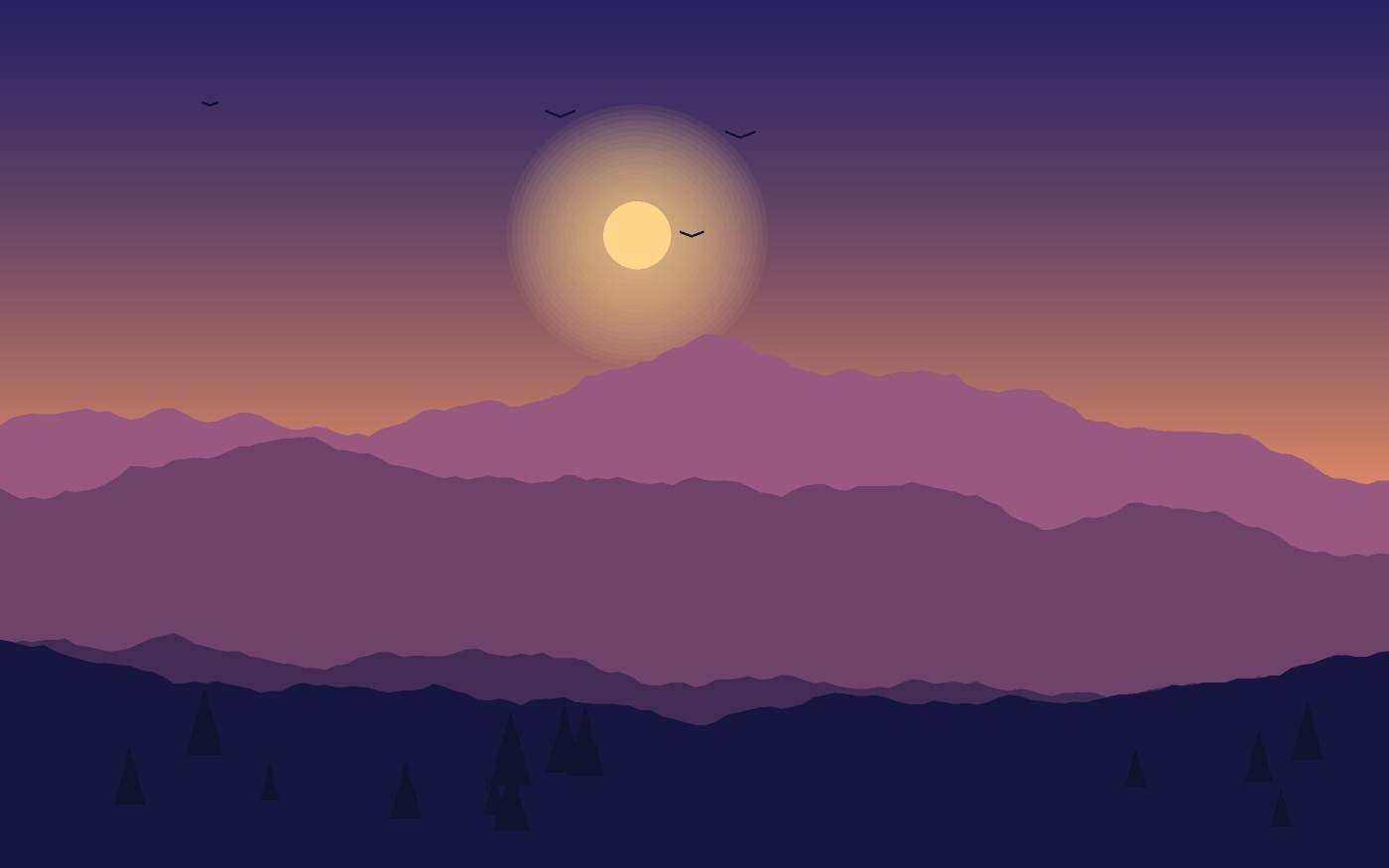 Landschapsillustratie